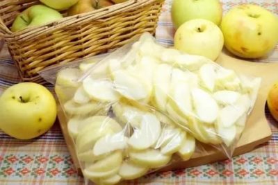 как замораживать яблоки на зиму