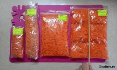 как заморозить морковь на зиму в морозилке