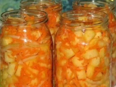 кабачки на зиму с морковью и чесноком