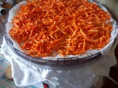 как сушить морковь