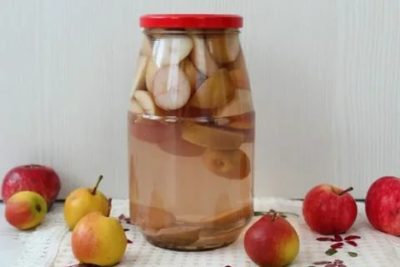 компот из груш и яблок на зиму