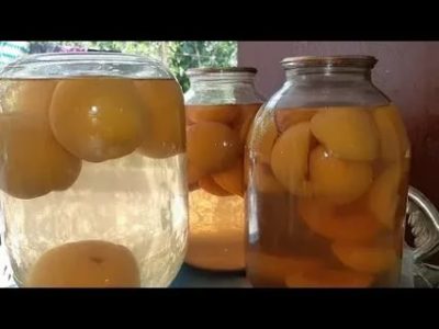 компот из груш и персиков на зиму