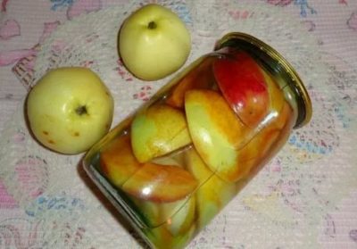 яблоки в сиропе на зиму дольками