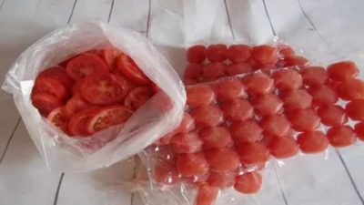 как заморозить помидоры на зиму в морозилке