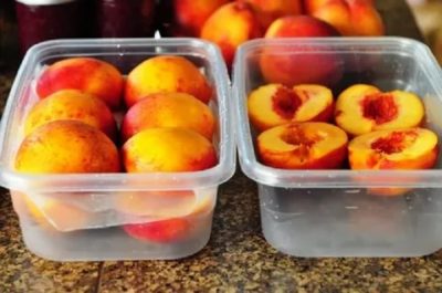 как заморозить на зиму персики