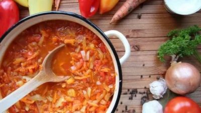 лечо из болгарского перца с морковью и луком и помидорами