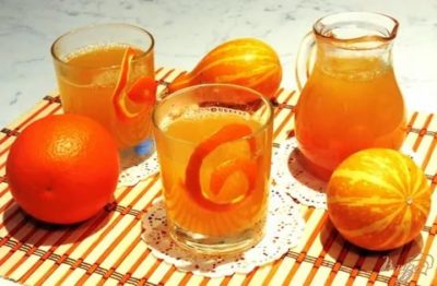 компот из тыквы на зиму с апельсином