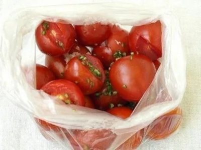 помидоры соленые в пакете