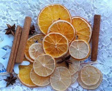 как засушить апельсин